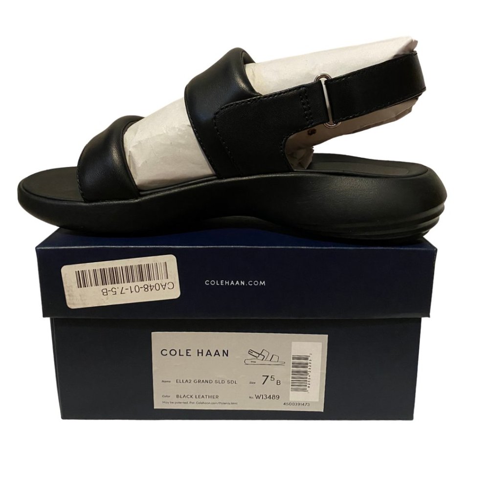 Cole Haan Black Comfort Slide Sandals